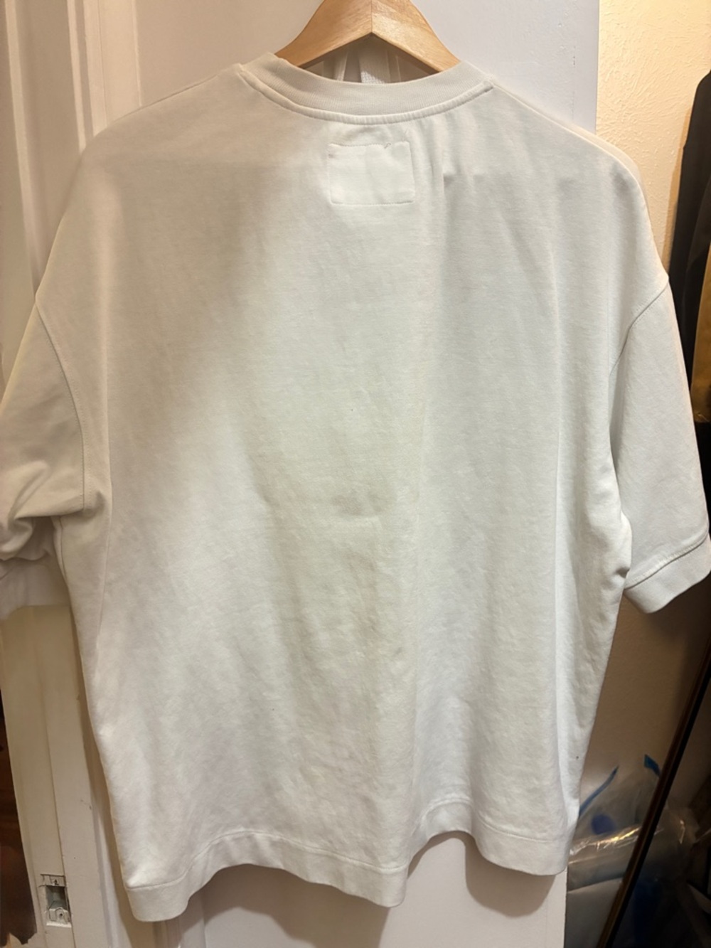 EUC Denim Flower Men's Crewneck heavy thick material T‑Shirt in Light Off-White - Picture 6 of 6